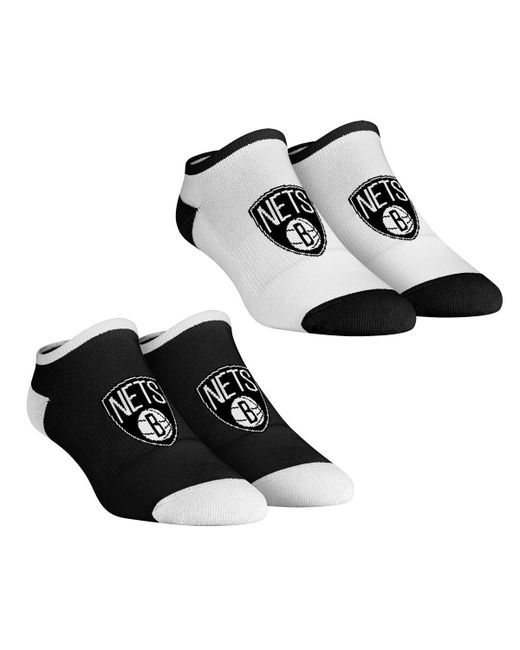 Rock 'em Socks Brooklyn Nets Core Team 2-Pack Low Cut Ankle Sock Set