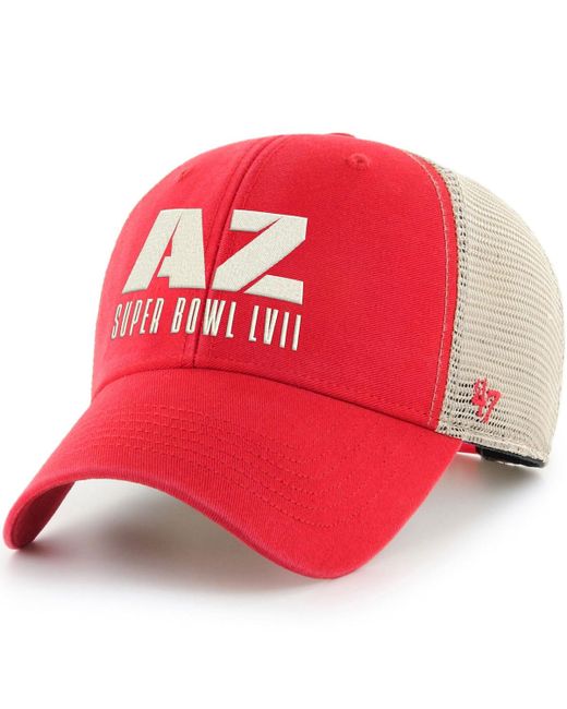 '47 Brand 47 Brand Natural Super Bowl Lvii Flagship Wash Mvp Snapback Hat