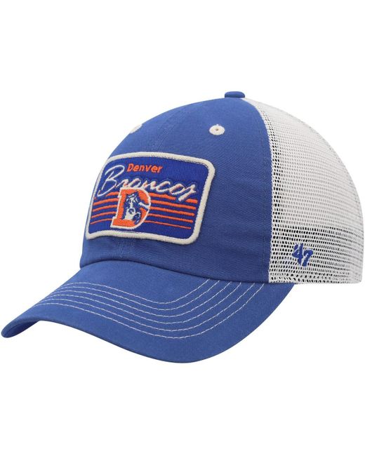 '47 Brand 47 Brand Natural Denver Broncos Legacy Five Point Trucker Clean Up Adjustable Hat