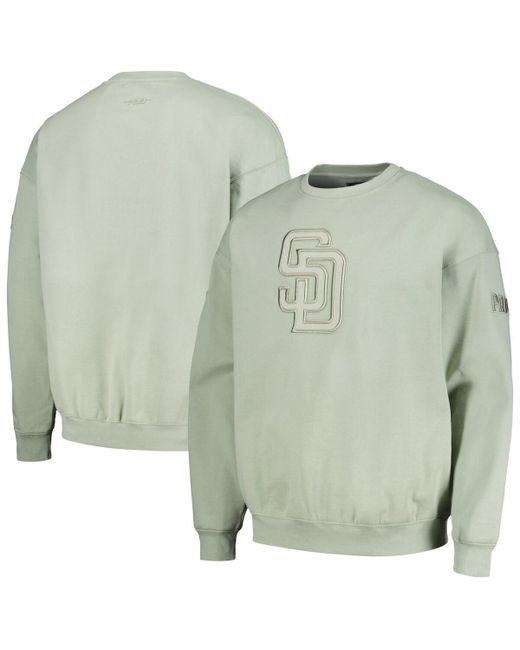 Pro Standard San Diego Padres Neutral Drop Shoulder Pullover Sweatshirt