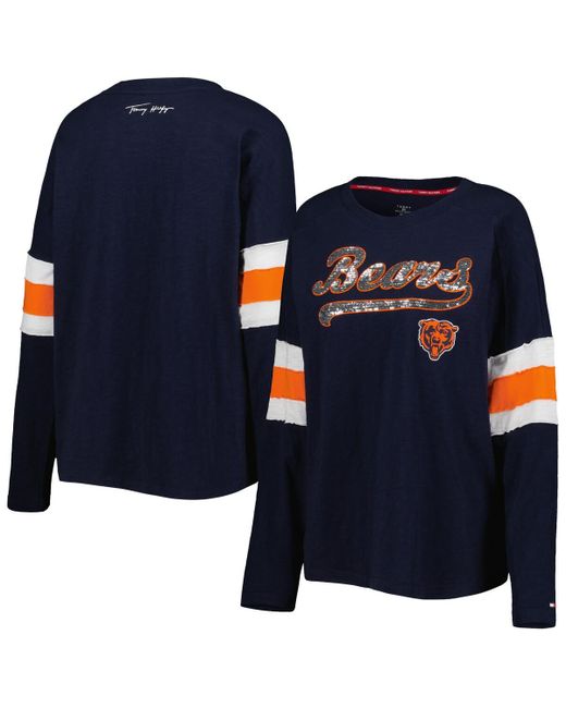 Tommy Hilfiger Chicago Bears Justine Long Sleeve Tunic T-shirt