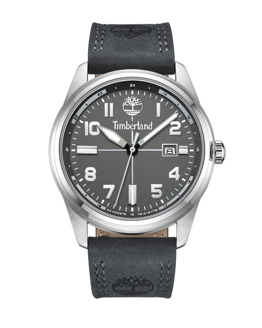 Timberland Northbridge Genuine Leather Strap Watch 45mm
