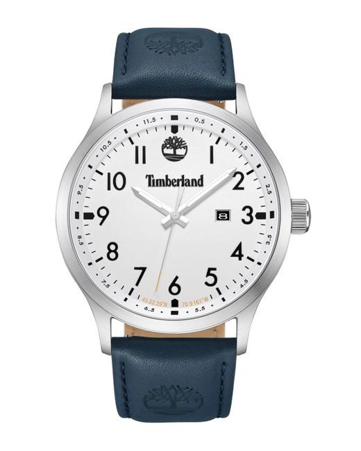 Timberland Quartz Trumbull Dark Genuine Leather Watch 45mm