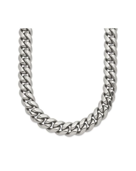 Chisel Polished inch Curb Chain Necklace