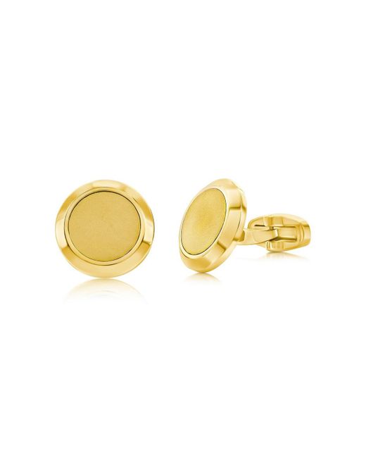 Metallo Brushed Polished Cuff Links