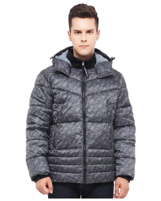 Rokka&Rolla Heavyweight Quilted Hooded Puffer Jacket Coat