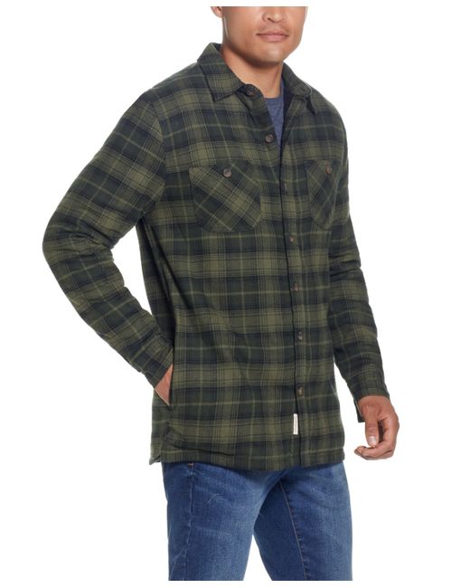 Weatherproof Vintage Sherpa Lined Flannel Shirt Jacket