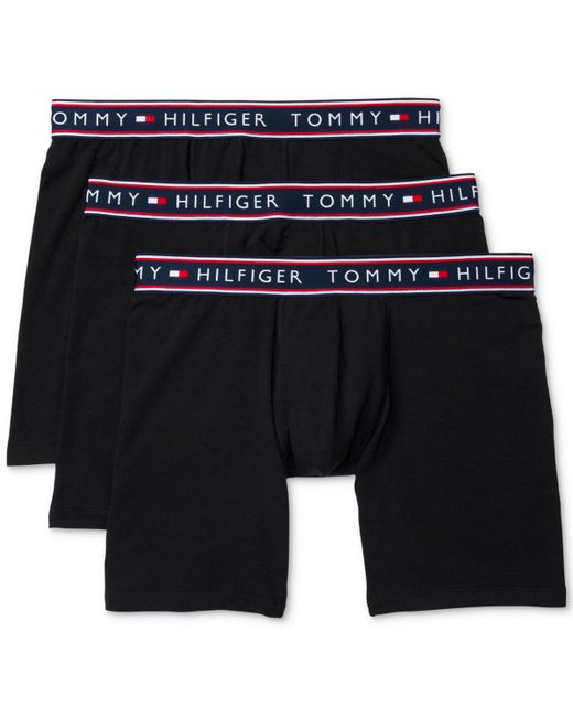 Tommy Hilfiger 3-Pk. Cotton Stretch Moisture-Wicking Boxer Briefs