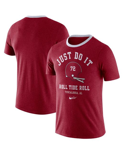 Nike Alabama Tide Vault Helmet Team Tri-Blend T-shirt