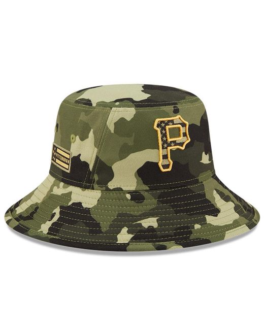 New Era Pittsburgh Pirates 2022 Armed Forces Day Bucket Hat