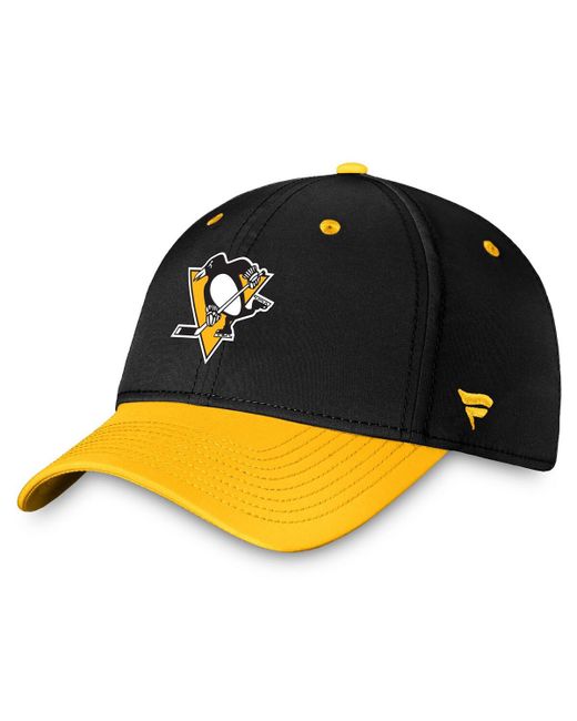 Fanatics Gold Pittsburgh Penguins Authentic Pro Rink Two-Tone Flex Hat