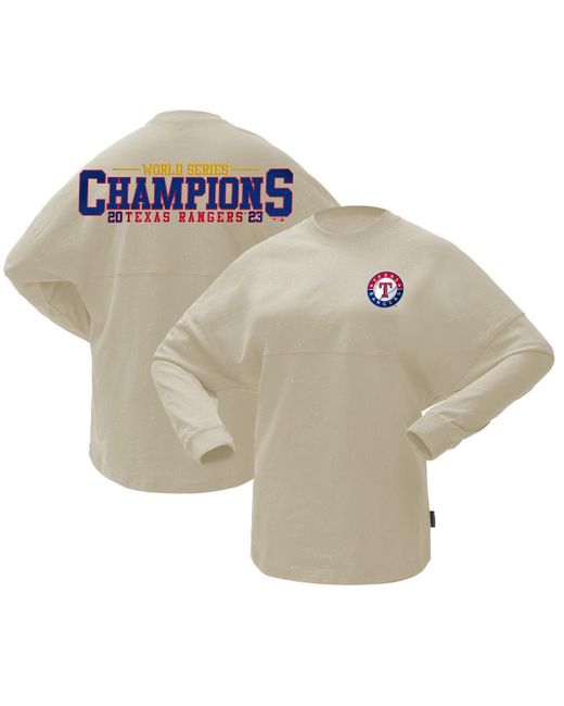 Spirit Jersey Texas Rangers 2023 World Series Champions Sparkle Long Sleeve T-shirt