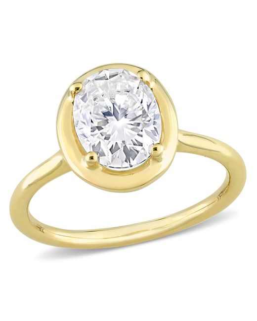 Macy's 10K Gold Oval Solitaire Engagement Ring