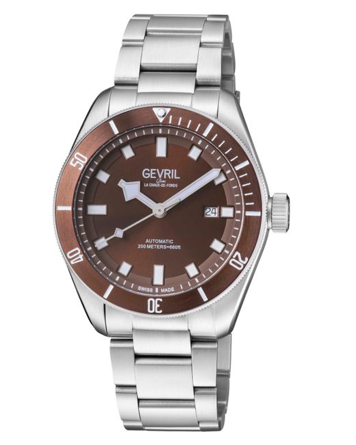 Gevril Yorkville Tone Stainless Steel Watch