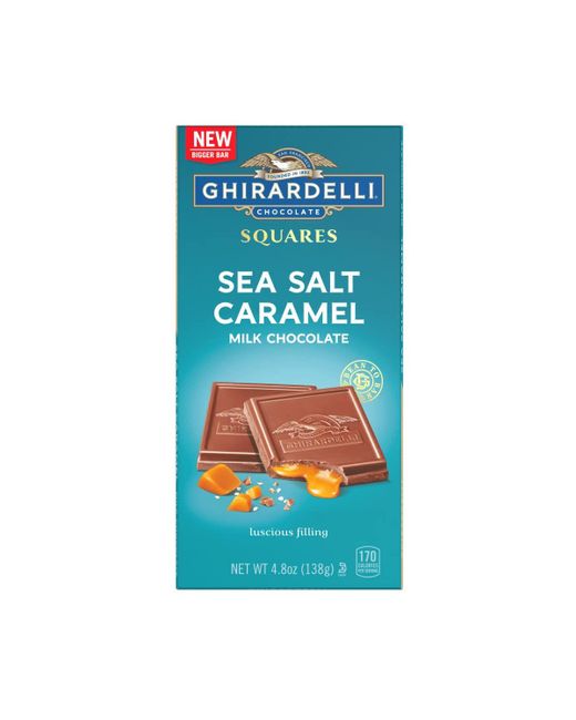 Ghirardelli Nature's Ghirardelli Caramel Milk Chocolate Squares Bar Case of 10