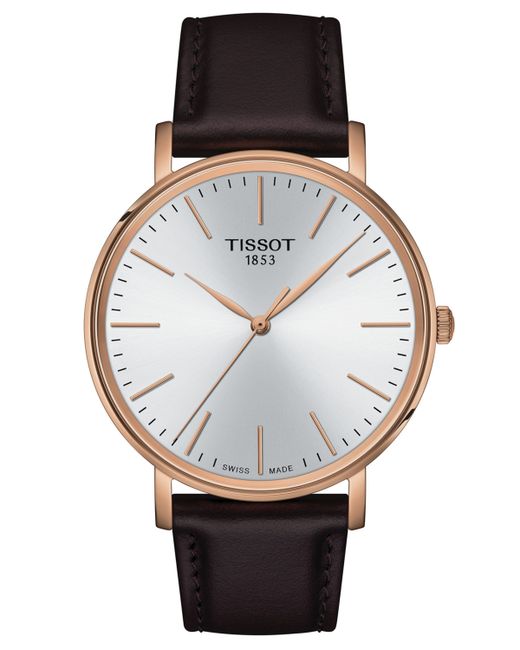 Tissot Swiss Everytime Leather Strap Watch 40mm