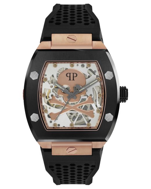 Philipp Plein Automatic The keleton Silicone Strap Watch 44mm