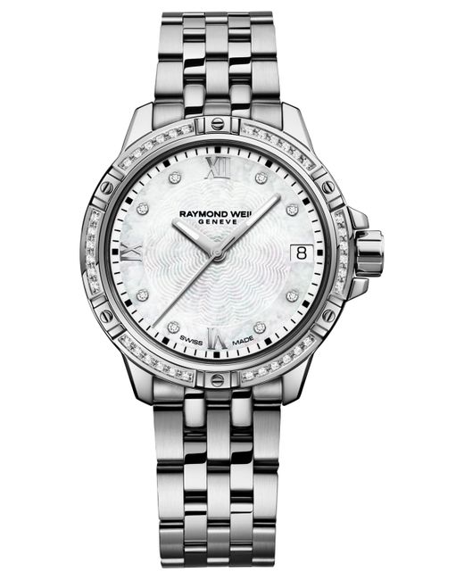Raymond Weil Swiss Tango Diamond-Accent Stainless Steel Bracelet Watch 30mm