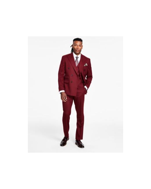 Tayion Collection Classic Fit Wool Blend Suit