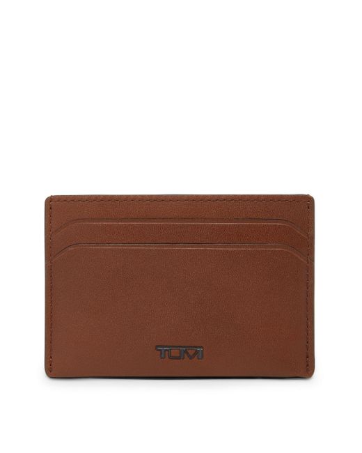 Tumi Nassau Slim Card Case Leather Wallet