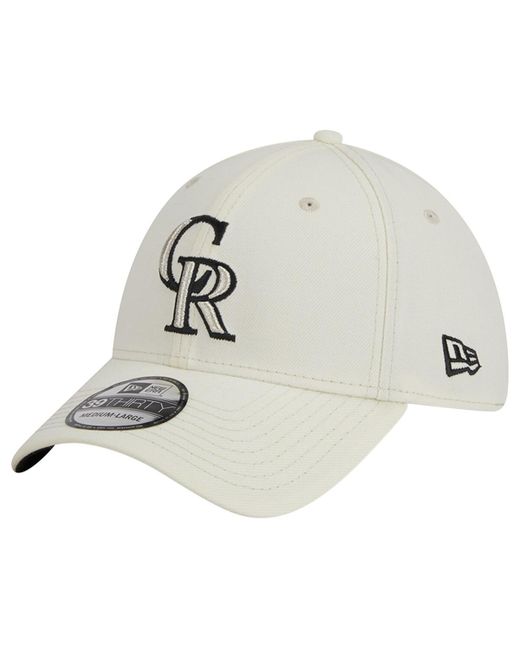 New Era Colorado Rockies Chrome Team Classic 39THIRTY Flex Hat