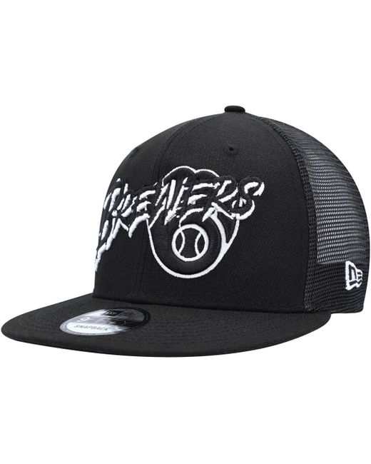New Era Milwaukee Brewers Street Trucker 9FIFTY Snapback Hat