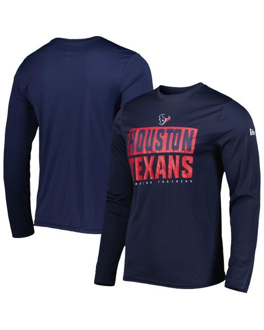 New Era Houston Texans Combine Authentic Offsides Long Sleeve T-shirt