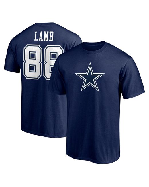 Fanatics CeeDee Lamb Dallas Cowboys Team Player Icon Name and Number T-shirt