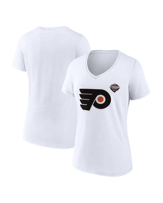 Fanatics Philadelphia Flyers 2024 Nhl Stadium Series Logo V-Neck T-shirt