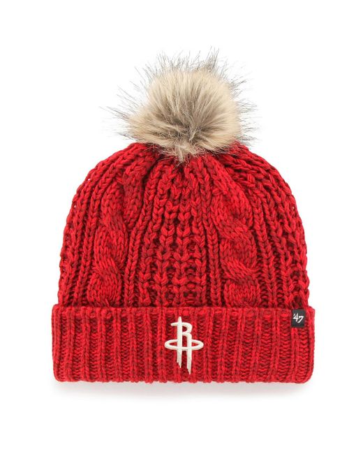 '47 Brand 47 Houston Rockets Meeko Cuffed Knit Hat with Pom