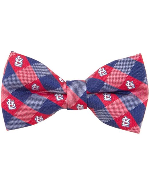 Eagles Wings St. Louis Cardinals Check Bow Tie Red