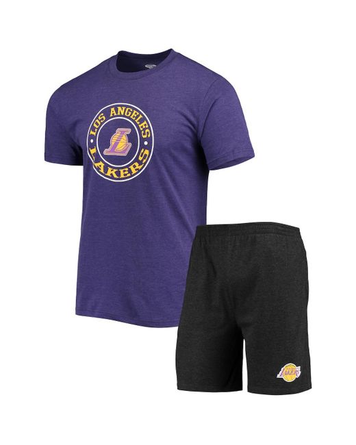 Concepts Sport Purple Los Angeles Lakers T-shirt and Shorts Sleep Set