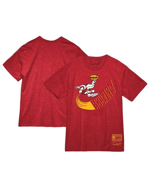 Mitchell & Ness and Houston Rockets Hardwood Classics Mvp Throwback Logo T-shirt