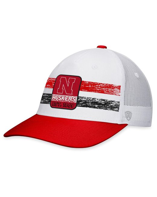 Top Of The World Scarlet Nebraska Huskers Retro Fade Snapback Hat