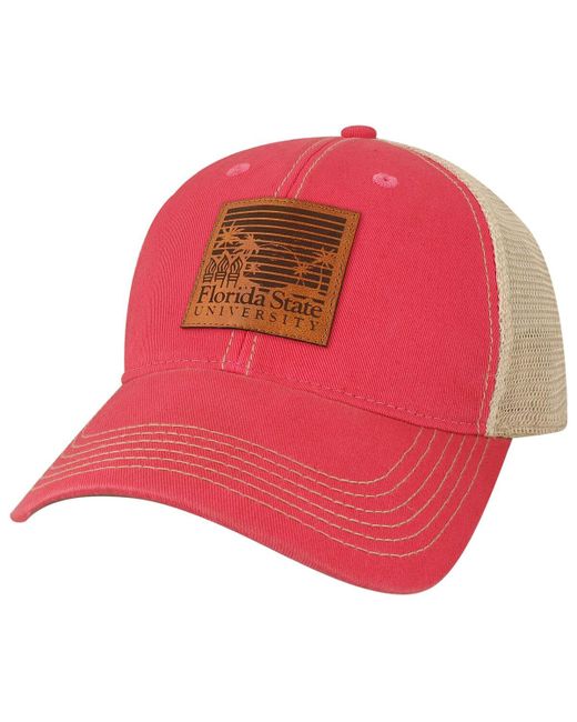 League Collegiate Wear Florida State Seminoles Beach Club Palms Trucker Snapback Adjustable Hat