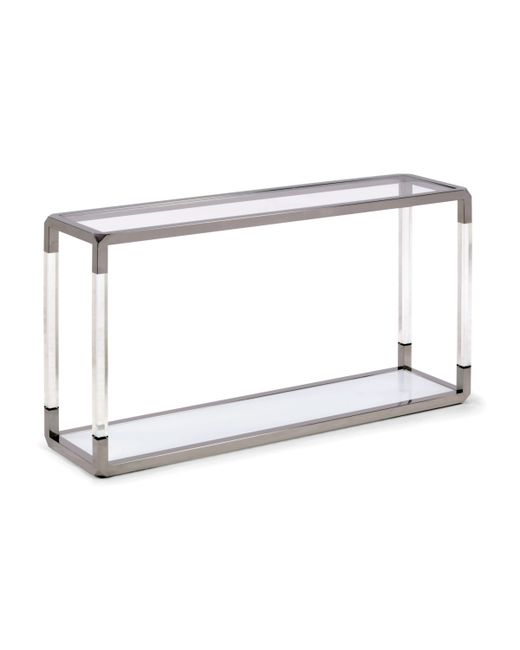 Macy's Jasper 55 Glass Console Table Acrylic and PSS