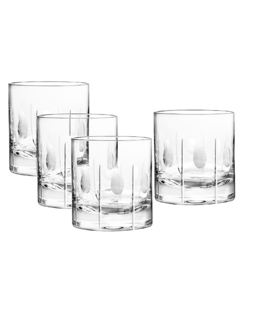 Qualia Glass Gulfstream Double Old Fashioned Glasses Set Of 4