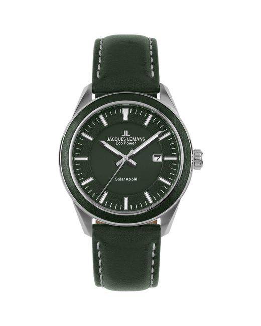 Jacques Lemans Eco Power Watch with Strap and Solid Stainless Steel