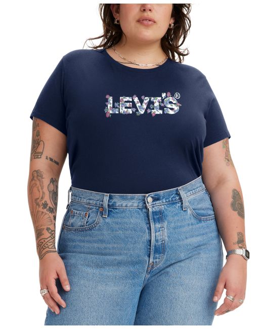 Levi's Trendy Plus Perfect Logo Cotton Short-Sleeve T-Shirt