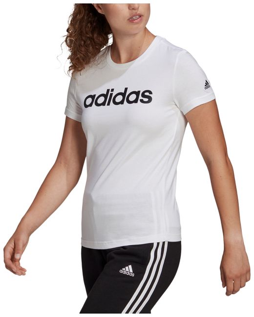Adidas Essentials Cotton Linear Logo T-Shirt