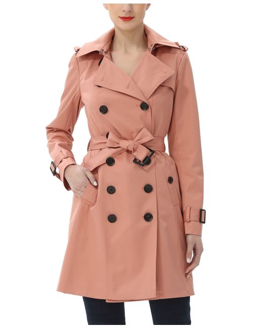 Kimi + Kai Adley Water Resistant Hooded Trench Coat