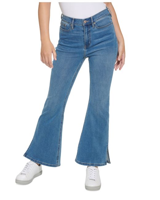 Calvin Klein Jeans Petite Super High-Rise Flare-Hem Jeans