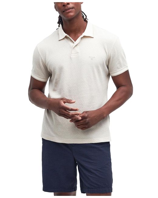 Barbour Powburn Jacquard Short Sleeve Polo Shirt