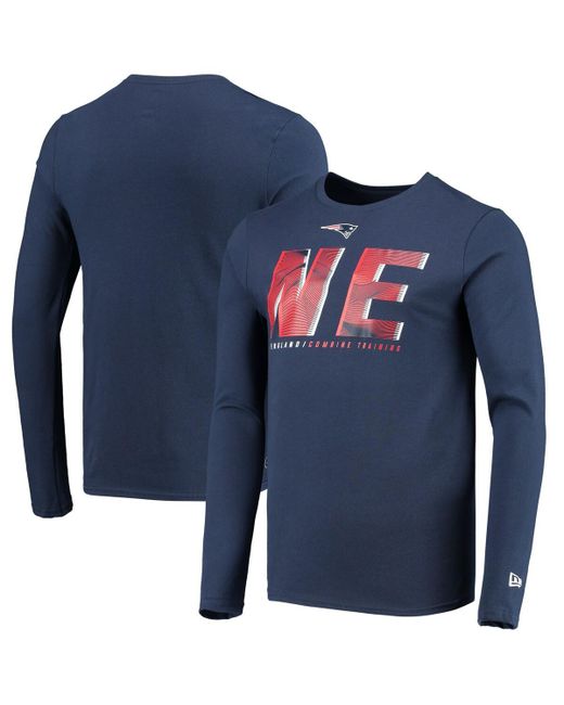 New Era New England Patriots Combine Authentic Static Abbreviation Long Sleeve T-shirt