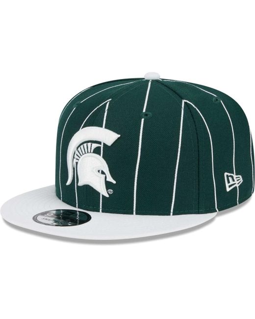 New Era White Michigan State Spartans Vintage-Like 9FIFTY Snapback Hat