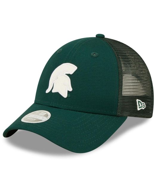 New Era Michigan State Spartans 9FORTYÂ Logo Spark Trucker Snapback Hat