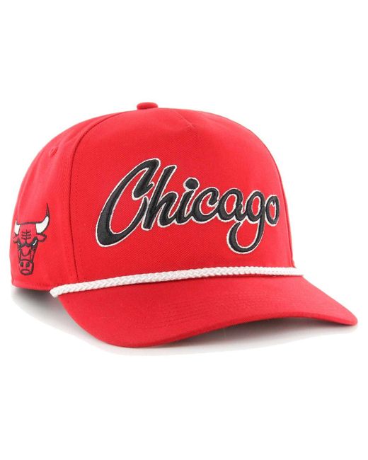 '47 Brand 47 Brand Chicago Bulls Overhand Logo Hitch Adjustable Hat