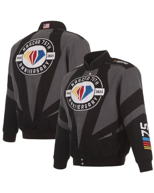 Jh Design Nascar 75th Anniversary Twill Uniform Full-Snap Jacket