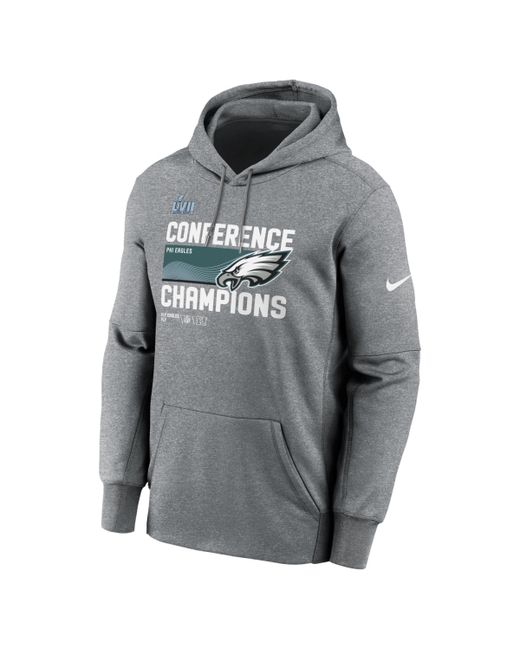 Nike Philadelphia Eagles 2022 Nfc Champions Trophy Collection Pullover Hoodie