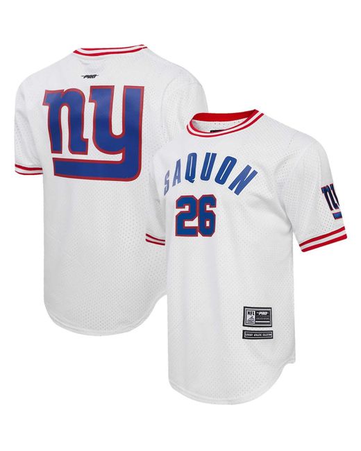 Pro Standard Saquon Barkley New York Giants Player Name and Number Mesh T-shirt